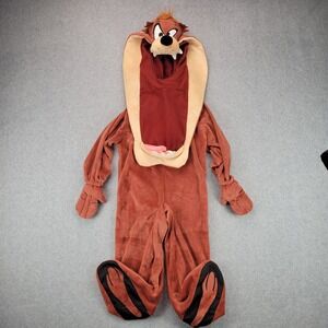 Rubie's Looney Tunes Taz Costume Kids 12-18 Months Brown Plush Hooded Jumpsuit
